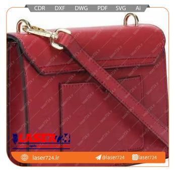 تصویر طرح الگو کیف چرم ساده #2